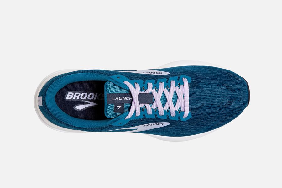 Brooks Launch 7 Road Löparskor Dam - Blå/Silver - 9537-JTSPX